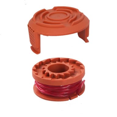 6-pack erstatningssneller med trimmertråd for Worx WA0010 gresstrimmer Oransje