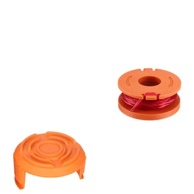 6-pack erstatningssneller med trimmertråd for Worx WA0010 gresstrimmer Oransje