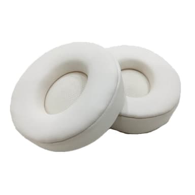 1 par øreputer i PU-proteinskinn for Beats Solo Pro Hvit