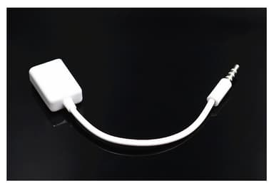 Overgangskabel for lyd i bil, USB til mini jack (3,5 mm)