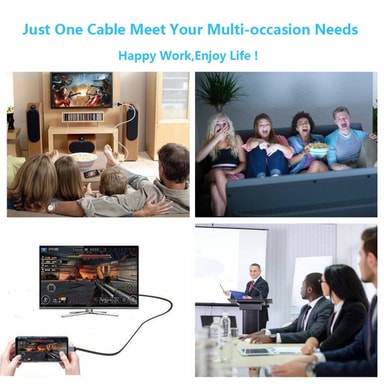 USB-C til HDMI-kabel 4K - 2 meter - Elkjøp | Elkjøp