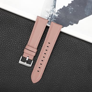Klokkereim i ekte skinn til Samsung Galaxy Watch 3 Rosa