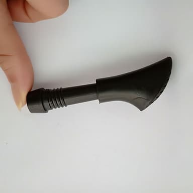 Knotter / føtter til turstaver, 6 stk. Sort