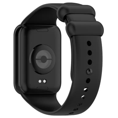Silikonklokkerem med beskyttende veske for Xiaomi Band 8 Pro Sort
