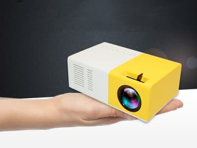 Bærbar projektor i lommeformat - Hvit / Gul