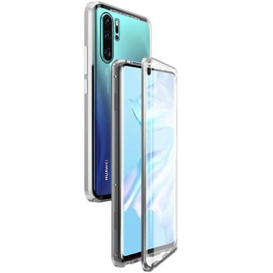Deksel til Huawei P30 Pro, med skjermbeskytter, sølv