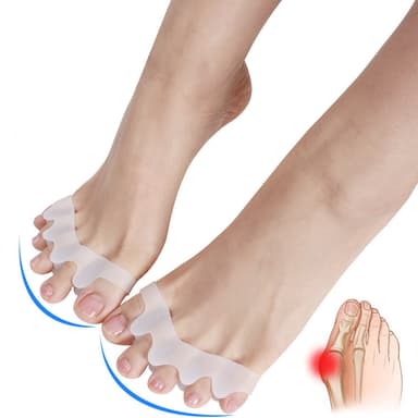 Tåskiller for Hallux valgus 1 par Hvit