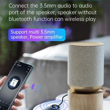 Bluetooth trådløs sender / mottaker, handsfree AUX