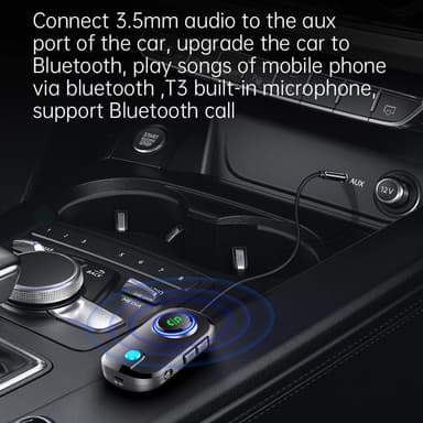 Bluetooth trådløs sender / mottaker, handsfree AUX