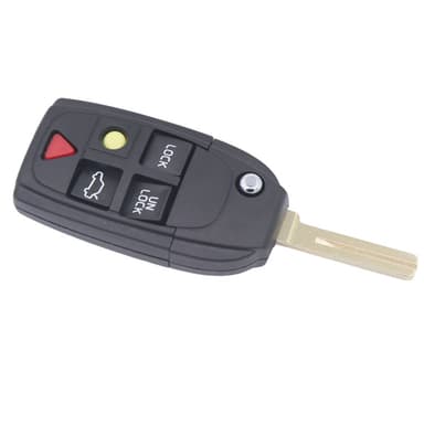 Bilnøkkeldeksel til Volvo 5 knapper svart
