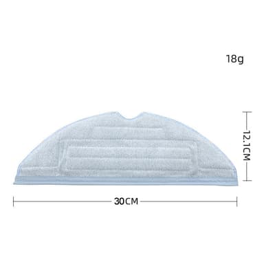 Mopppute for Xiaomi Roborock S7/T7S/T7S Plus Microfiber Grey 4-pack - Effektiv rengjøring med slitesterk design