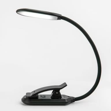Leselampe med tre lysfarger og dimmer / Oppladbar leselampe