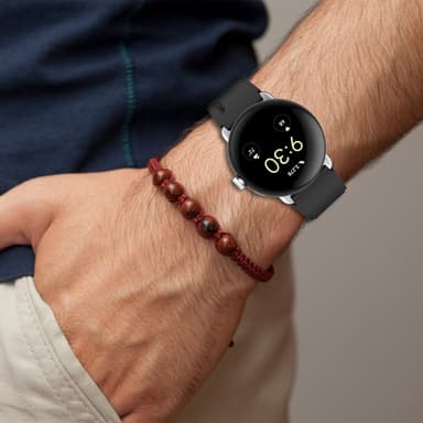 Silikonarmbåndsrem, som er kompatibel med Google Pixel Watch 1/2 Sort