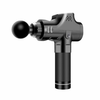 Massasjepistol for profesjonell massasje, 6 gir (sort)