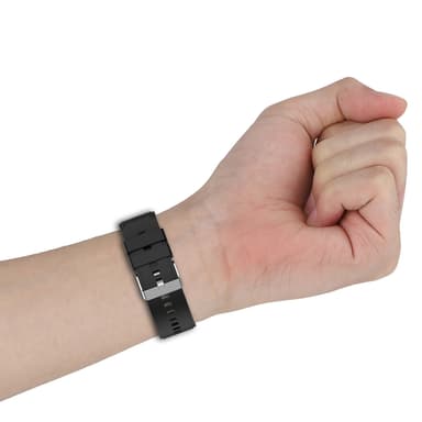 Silikonarmbåndsrem, som er kompatibel med Google Pixel Watch 1/2 Sort