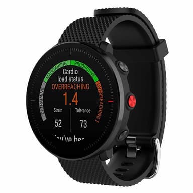 Polar Vantage M (22 mm) klokkereim silikon, sort