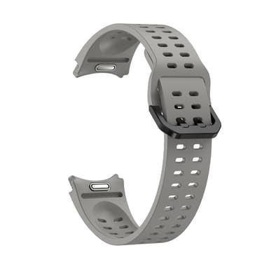 Universell silikon klokkerem med dobbel spenne kompatibel med Samsung Galaxy Watch Grå