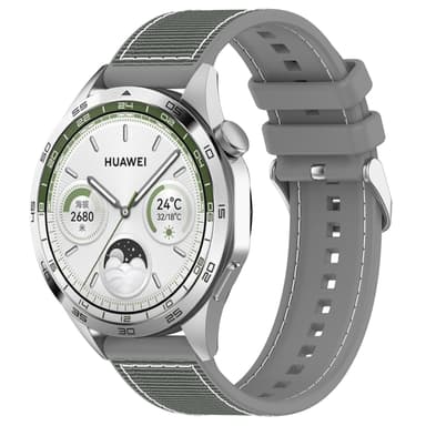 Kompositt flettet klokkerem for Huawei GT4 Watch/Huawei Watch GT3 SE 22mm Mørk grå