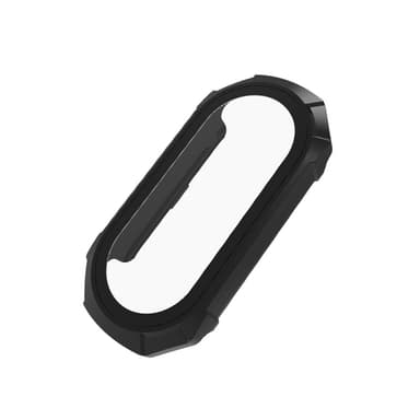 Deksel med skjermbeskytter for Xiaomi Mi Band 4/5/6 Sort