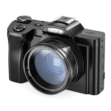 Digitalkamera 5K 48MP 16 x zoom 3,5-tommers skjerm, autofokus