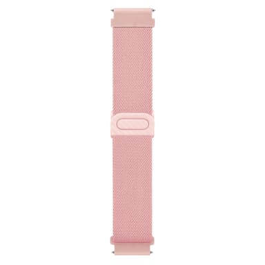 Nylon klokkerem kompatibel med Huawei, Xiaomi, Garmin, Samsung 20mm Rosa