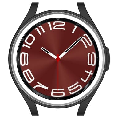 TPU Openwork Halv-Deksel Beskyttelsesveske til Samsung Galaxy Watch 6 Classic Sort 43mm/4.5 x 4.5 cm