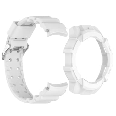 Klokkereim med beskyttelsesdeksel til Samsung Galaxy Watch 6 44mm Hvit