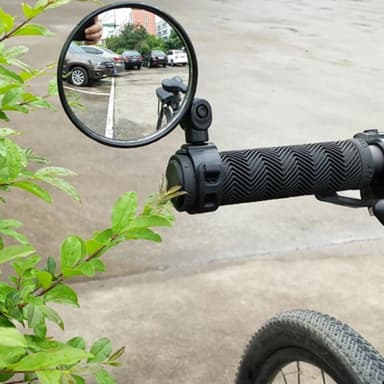 Justerbare sykkelspeil bakspeil 2-pak Sort