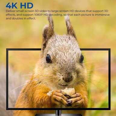 USB-C til HDMI-kabel 4K (2 meter) Hvit