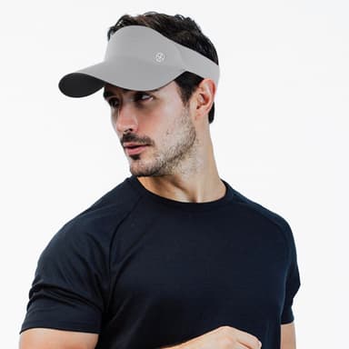 Blank topp baseball tennis solhatt Grå