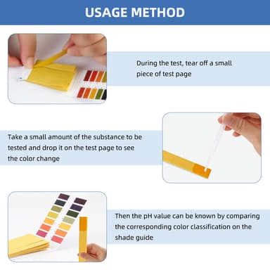 Lakmuslapper for pH-test (1-14) 320 teststrimler