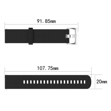 Garmin Forerunner 245 / 245M klokkereim i silikon Svart