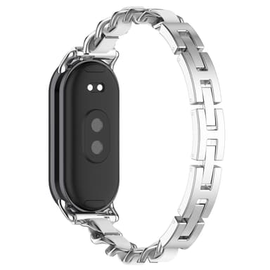 Xiaomi Band 9/9 NFC fasjonabel armbåndsrem Sølv