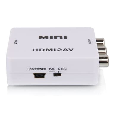 HDMI til AV / RCA signalomformer 1080p