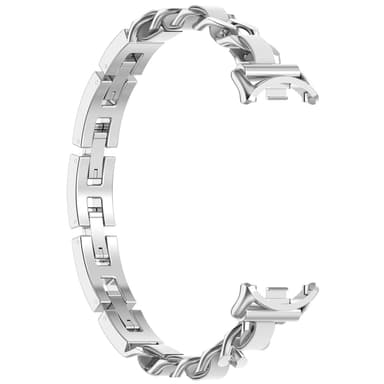 Xiaomi Band 9/9 NFC fasjonabel armbåndsrem Sølv