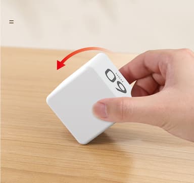 LCD Display Cube Induction Timer med pippåminnelse Hvit