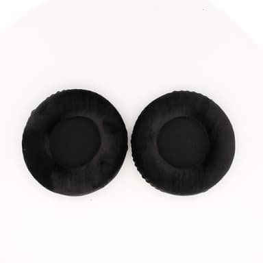 1 par universelle, runde flanell-øretelefondeksler til øreputer 8 cm