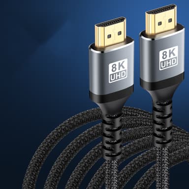 2.1 HDMI-kabel 8K ved 60Hz / 4K ved 120Hz Flerfarget 3 m