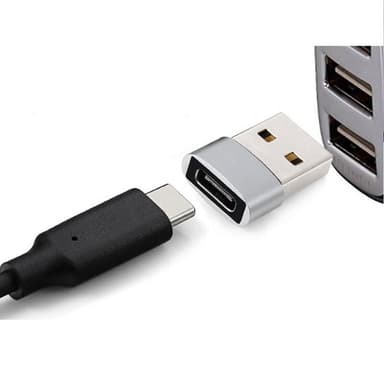 USB-C til USB 2.0-adapter Mørk grå