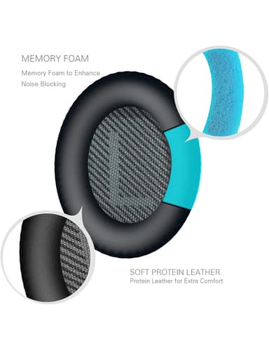 Øreputer Bose QC35/25/15, AE2, AE 2i, AE 2w, SoundTrue, SoundLink Sort