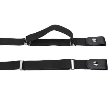 Elastisk belte uten spenne Sort