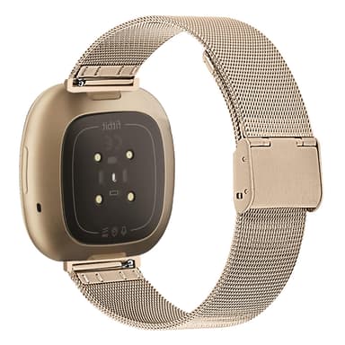 Klokkerem til Fitbit Versa 3 / Sense i gullfarget rustfritt stål