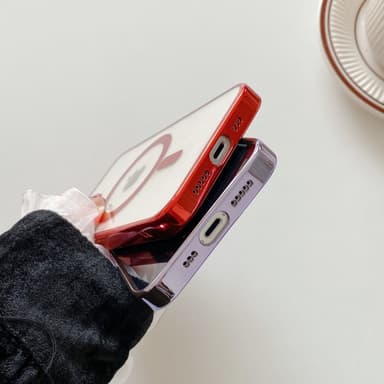 Mobilveske MagSafe Lading støtte Rød iPhone 12