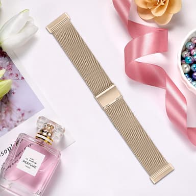 Klokkerem til Fitbit Versa 3 / Sense i gullfarget rustfritt stål