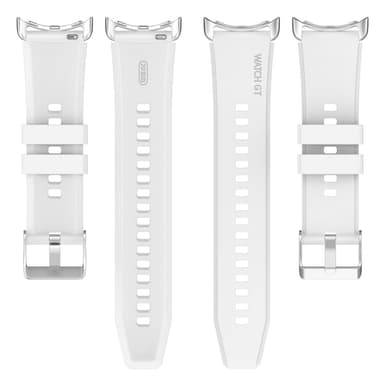 Silikonarmbåndsrem, som er kompatibel med Google Pixel Watch 1/2 Hvit