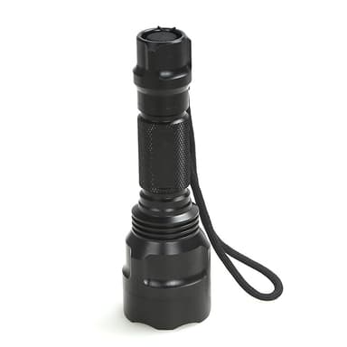 Vanntett lommelykt 700lm med oppladbart batteri - Sort