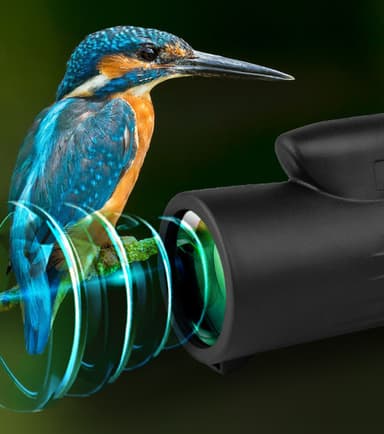 Monokulært teleskop 12×50 Zoom BAK4 Prism Sort