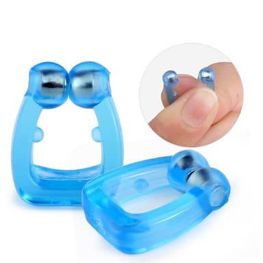Magnetisk neseklemme mot snorking 6-pakning Gjennomsiktig