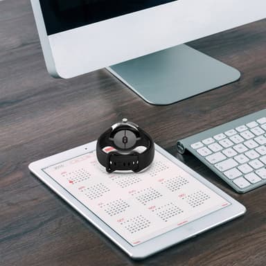 Store silikonklokkeremmer for menn som er kompatible med Google Pixel Watch 1/2 Sort