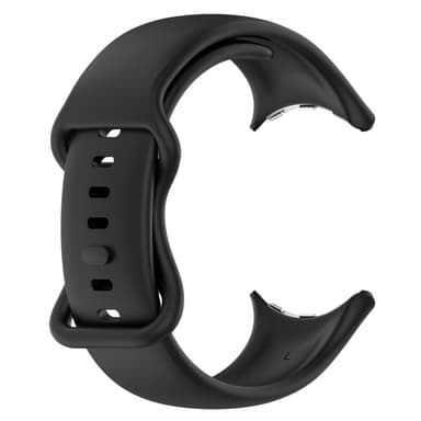 Store silikonklokkeremmer for menn som er kompatible med Google Pixel Watch 1/2 Sort